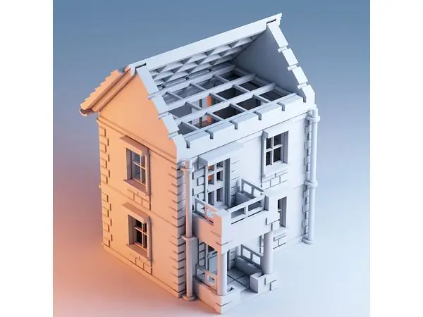 Printable Town House 1