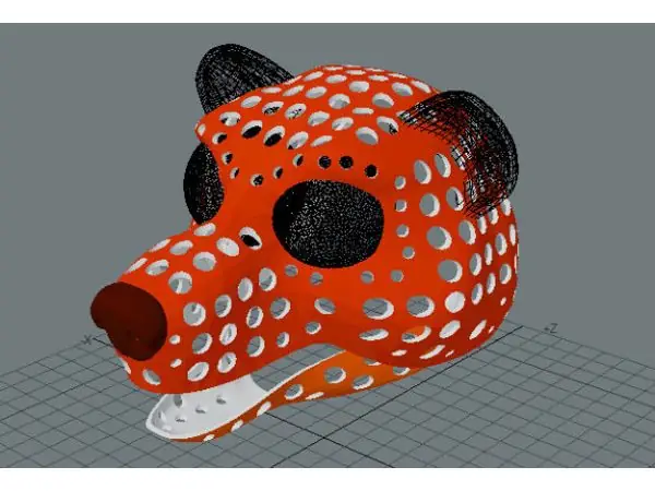 Fursuit- or puppet-head base - version 73 - Toon bear
