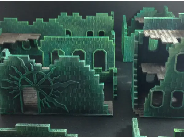 "Bizarrchitecture" Arcane Ruins (15mm scale base set)