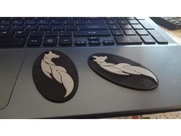Fox keychain