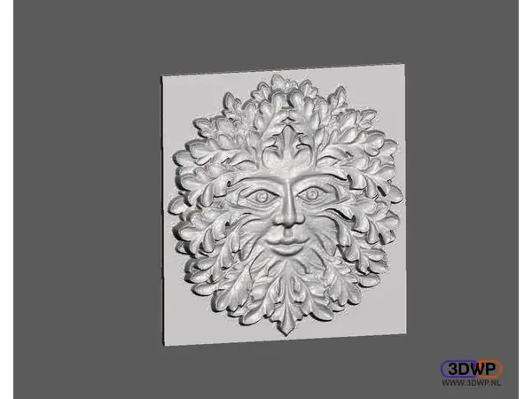 Green Man Bas Relief Wall Hanger
