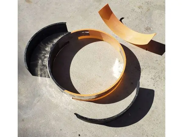 12.5 inches diameter round concrete paver mold