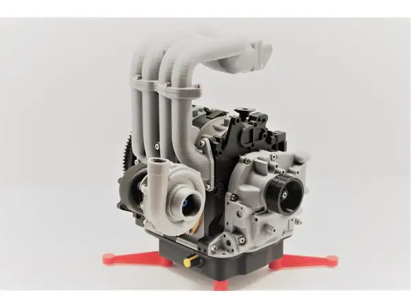 Mazda RX7 Wankel Rotary Engine 13B-REW - Working Model