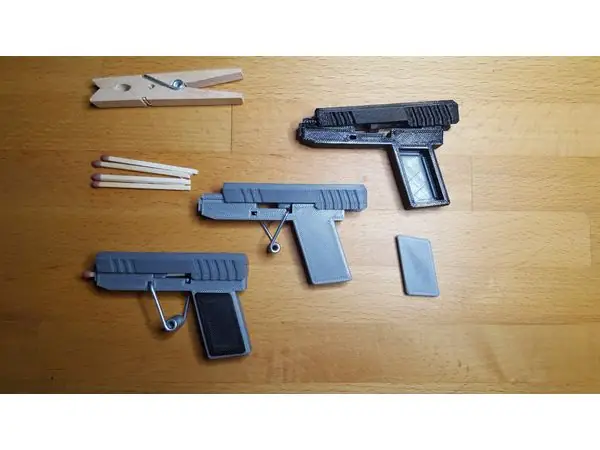Matchstick gun