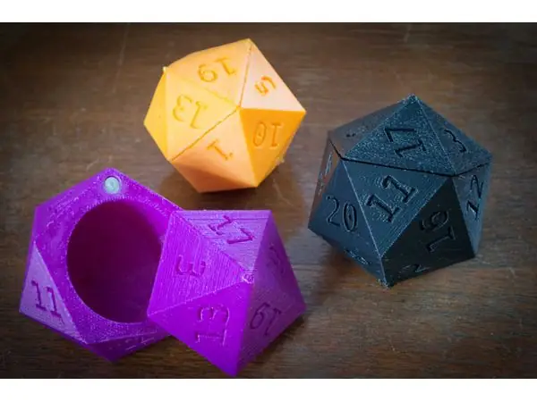 Die of Holding! New and Improved d20 Swivel Top Magnetic Latch
