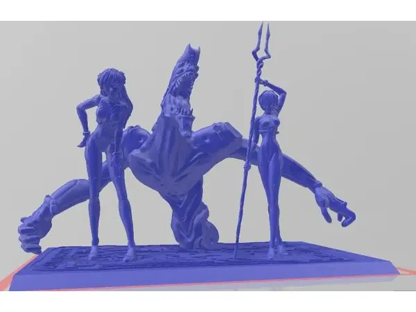 Model Evangelion unit two/asuka and rei(NEW VERSION)