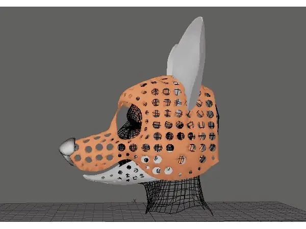 Fursuit- or puppet-head base - version 44 - Toon canine