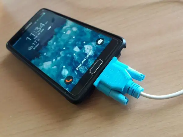 VGA connector for USB charger