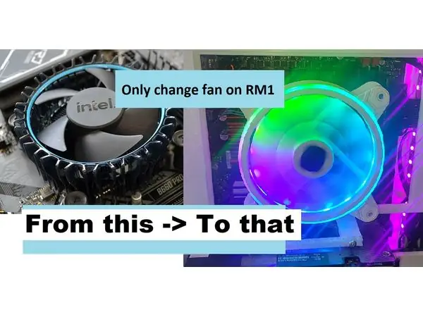 RM1 intel cooling adapter 120 fan Lga1700 lga 1700