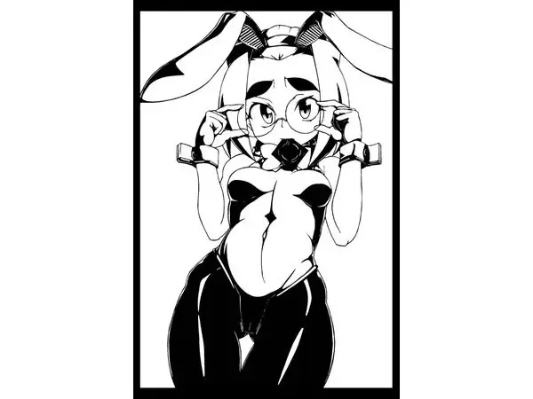 Anime Bunny girl stencil