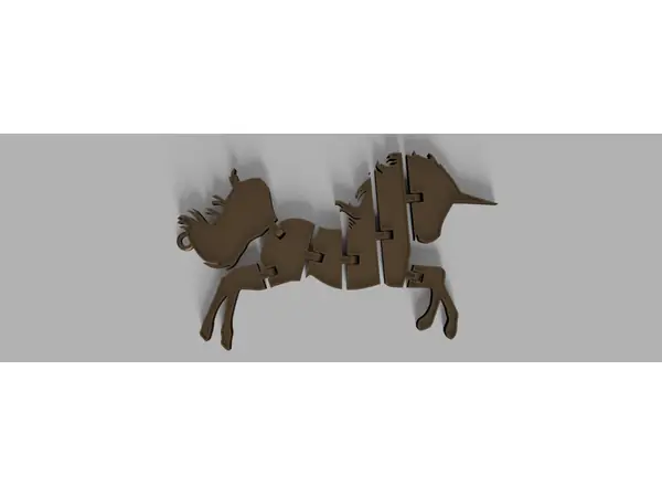 Flexi Unicorn keychain