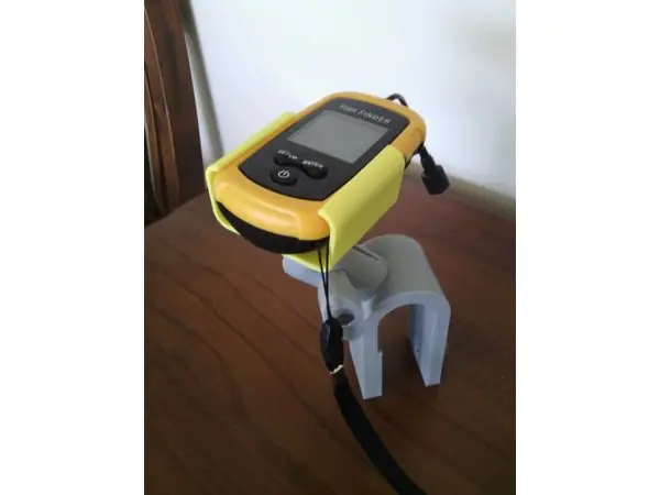 Portable fish finder holder.