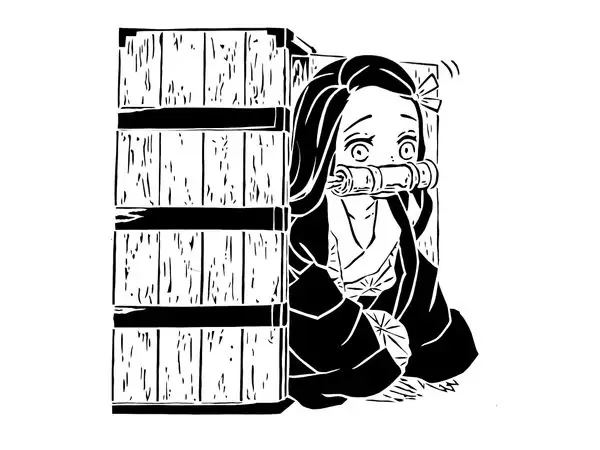 Nezuko Kamado stencil