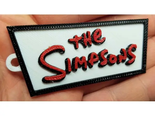 The Simpsons Keychain