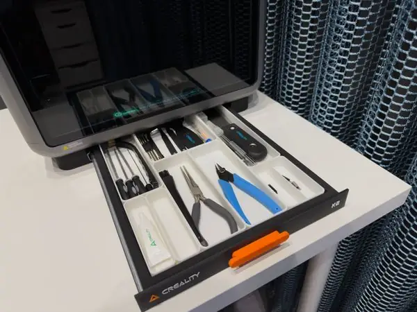 Creality K2 Custom Drawer with Modular Grid System