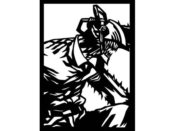 Chainsaw Man stencil 2