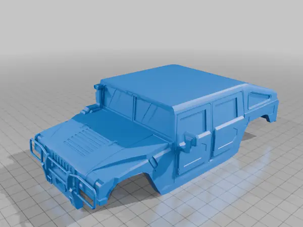 1/24 H1 Hummer Slant Back - Body Shell  (SCX24)