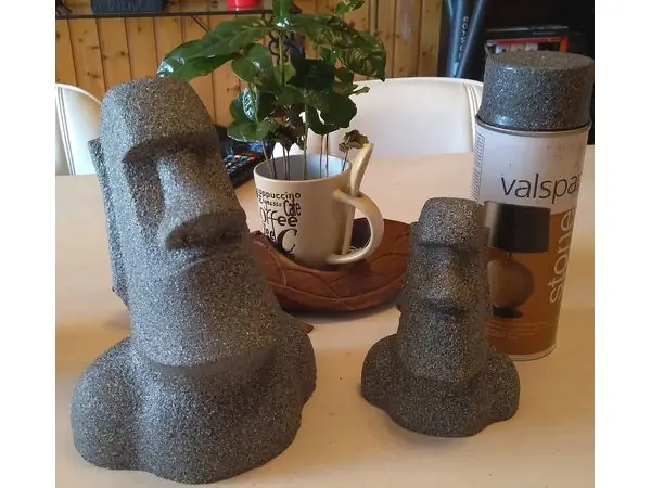 Moai statue -No overhang