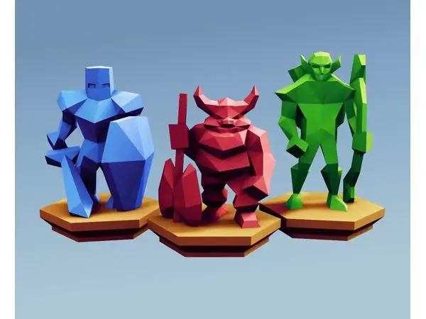Low Poly Fantasy Tabletop - Alliance Base Units