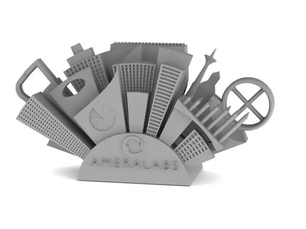 AmeraLabs Town | Awesome calibration part for SLA 3D printers