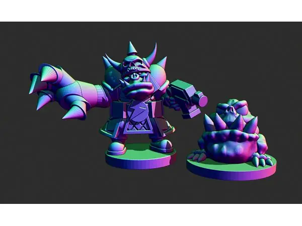 Small scale Space Orc big boss and pet