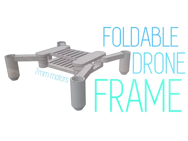Foldable frame for 7mm motors (no screws)