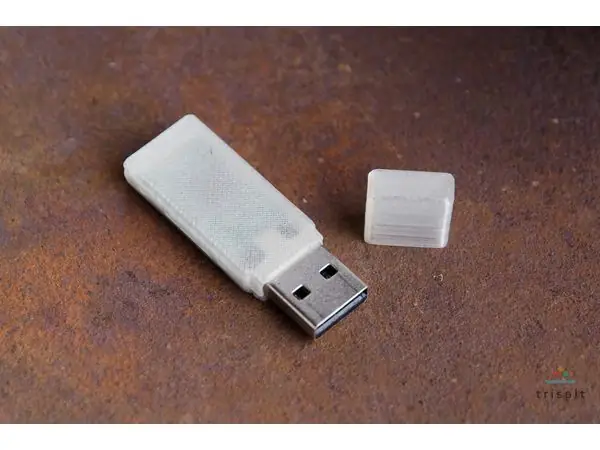 USB housing with USB connector cover