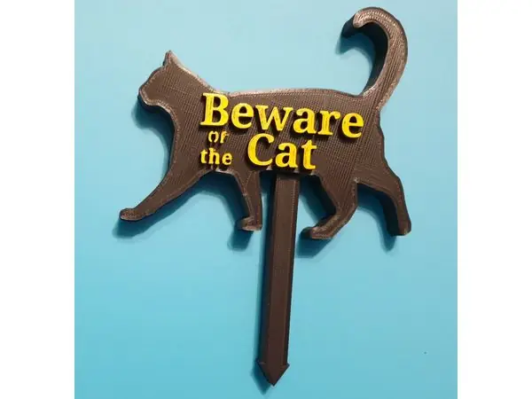 Cat plant pot/garden sign