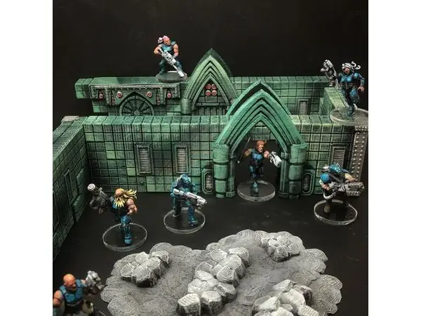 ScatterBlocks: TechnoGothic Walls (28mm/32mm scale)