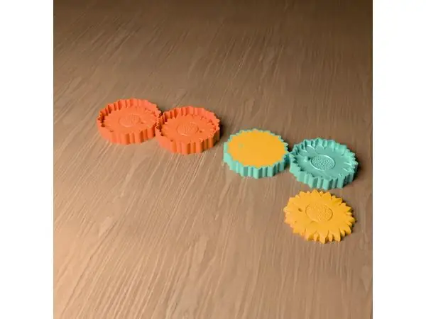 Sunflower Car Freshie Mold, 3D Printable