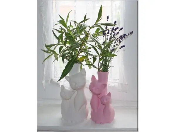 Cats Vase