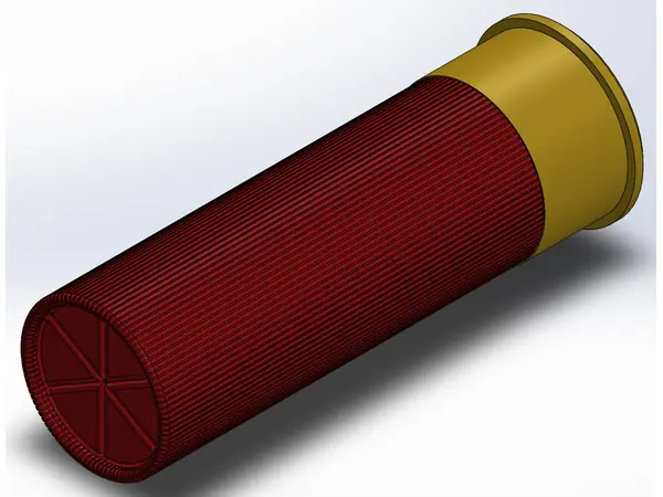 12GA shotgun shell for DeSteiner Model 1887