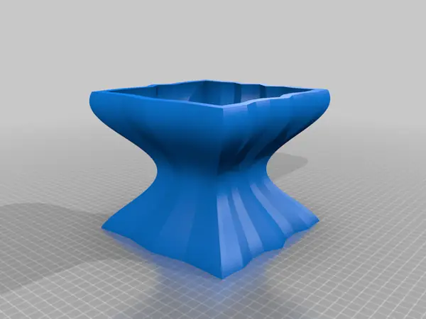 Wavy Planter Vase, Lamp Base Parametric