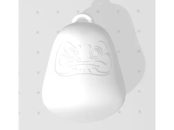 Daruma keychain