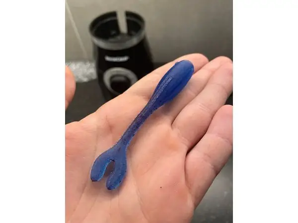 FISHING LURE MOLD - 90mm U-TAIL