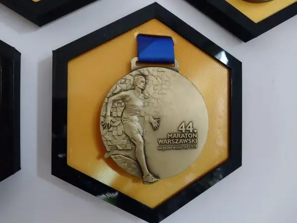 2 Color Hexagonal Medal Holder Frame