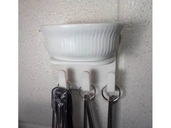 Small Shelf with Hooks