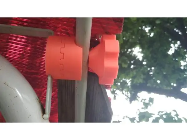 garden swing awning holder