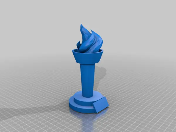 Olympic torch trophy