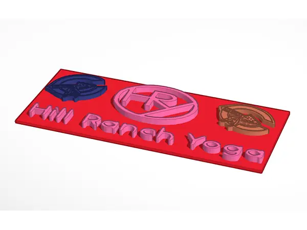 Hill Ranch Yoga Plate--with school C