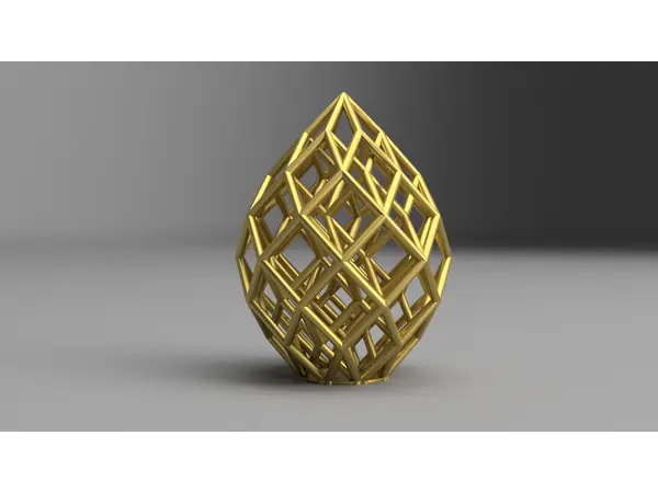 Cubic Lattice Statue