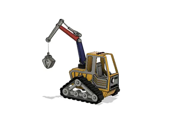 Yellow All Terain Teleporter Crane with Movements