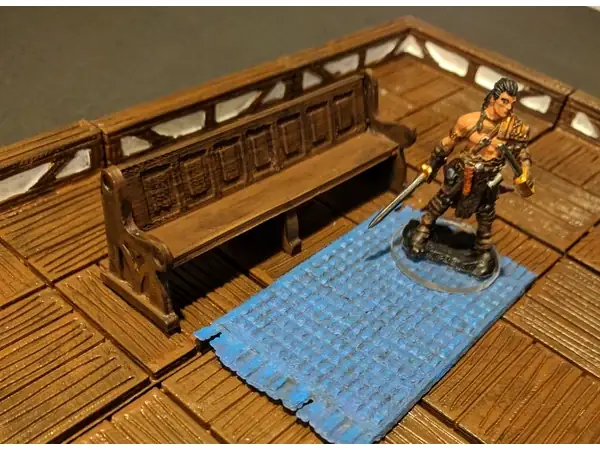 Church Pew - 28mm gaming