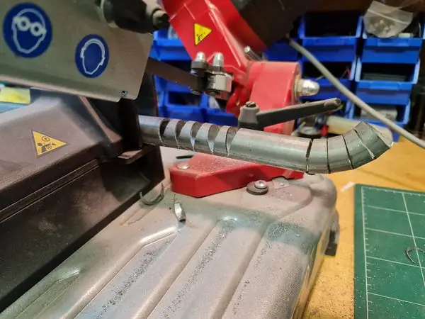 pipe 90 degree cutting template