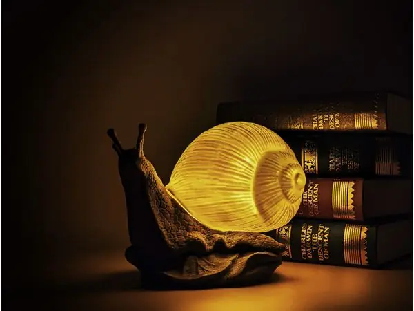 Snail Table Lamp – Cute 3D Printed Animal Night Light