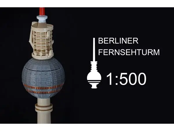Berliner Fernsehturm (Berlin television tower) 1:500