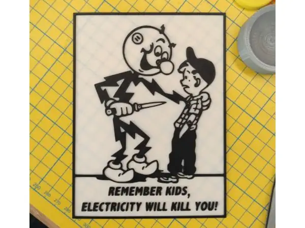Remember kids, electricity will kill you