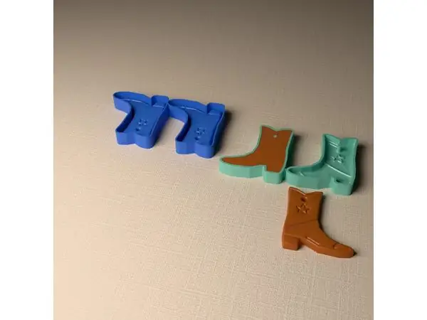 Cowboy Boot Car Freshie Mold, 3D Printable