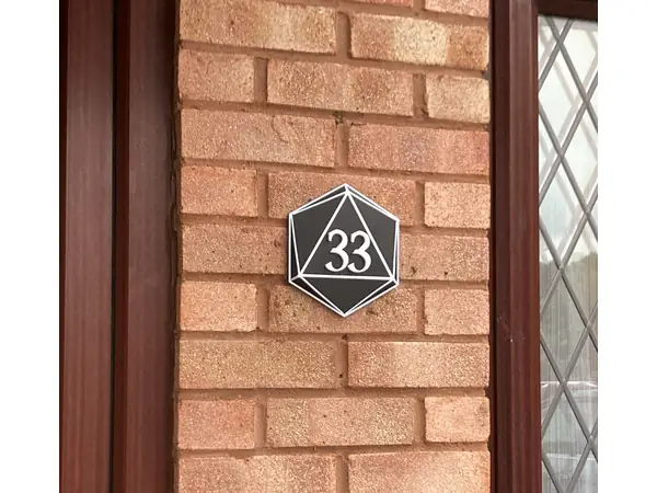 House Number Plate Dice