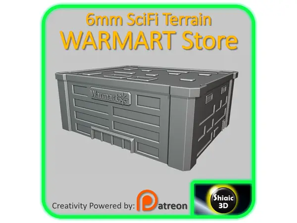 BT 6mm Building - Warmart Store (Storage Terrain - Insert Only)